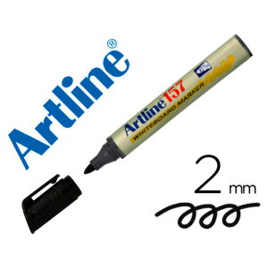 Rotulador artline pizarra ek-157 negro punta redonda 2 mm