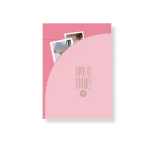 Agenda encuadernada antartik time to shine a5+ 2026 día página morado papel 80g fsc