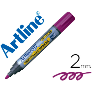 Rotulador artline pizarra ek-517 violeta punta redonda 2 mm tinta de bajo olor