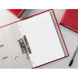 Recambio liderpapel a4 100 hojas 75gr cuadro 8mm con margen 4 taladros