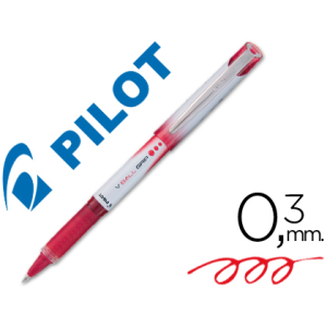 Rotulador pilot roller v-ball grip rojo 0.5 mm