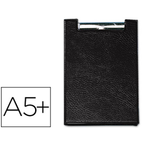 Carpeta saro plastico con pinza cuarto color negro