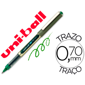 Rotulador uni-ball roller ub-157e verde 0,7 mm unidad