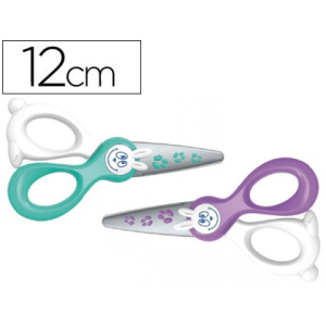 Tijera escolar maped kidi-cut 12 cm especial para infantil corta solo papel