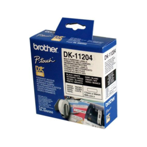 Etiqueta adhesiva brother dk11204 -tamaño 17x54 mm para impresoras de etiquetas ql -400 etiquetas-