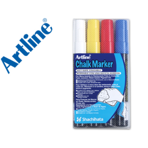 Rotulador artline pizarra verde negra epw-4-st bolsa de 4 unidades colores surtidos