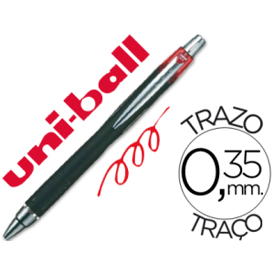 Boligrafo uni-ball jetstream sxn-210 retractil tinta hibrida color rojo