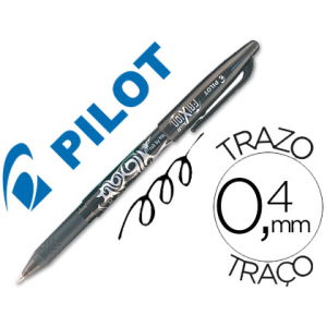 Boligrafo pilot frixion borrable negro