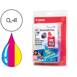 Ink-jet canon ip1200 1300 1600 2200 mp150 160 170 450 460 jx200 500 tricolor cl-41