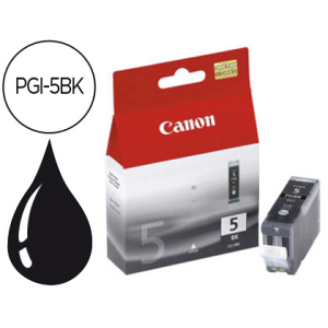 Ink-jet canon ip3300 4200 4300 5200 5200r 5300 mp500 530 600 800 810 ix4000 5000 negragran capacidad pgi-5bk
