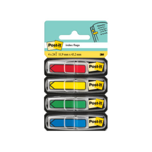 Banderitas separadoras flechas dispensador 4 colores clasicospost-it index 684arr3 96 banderitas