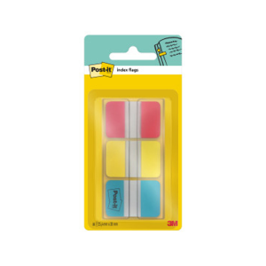 Banderitas separadoras rigidas dispensador 3 colores post-it index 686-ryb medianos22 banderitas por color