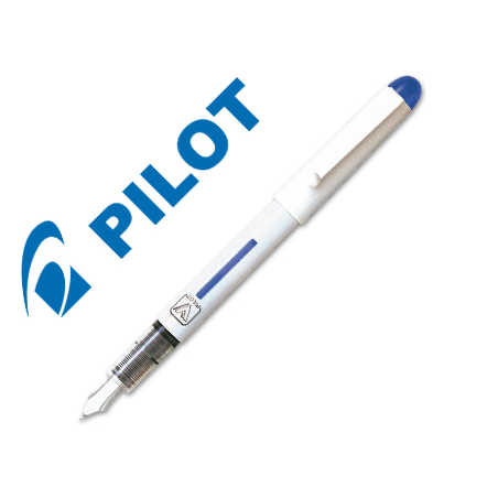 Pluma pilot v pen blanco desechable azul svpn-4wl