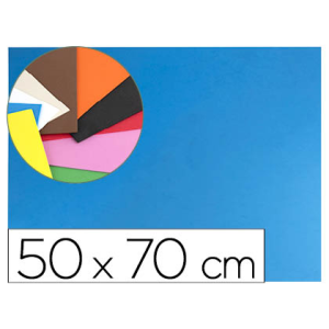 Goma eva liderpapel 50x70cm 60g/m2 espesor 1.5mm azul