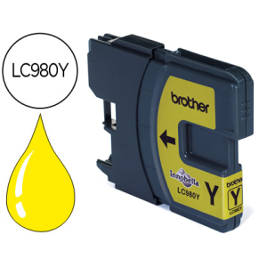 Ink-jet brother lc-980y dcp-145/dcp-165/mfc-250/mfc- 290 amarillo