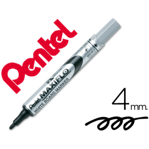 Rotulador maxiflo pentel para pizarra blanca color negro