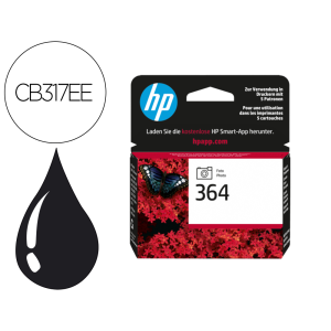 Ink-jet hp 364 negro especial foto photosmart premium-c309a/series c5300 / c6300 / b8500 / d5400 130pag 10x15