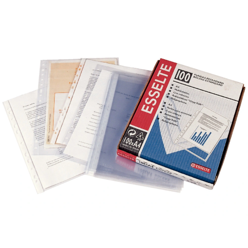 Funda multitaladro esselte cuarto 80 mc cristal