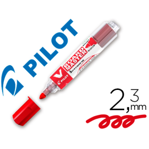 Rotulador pilot v board master para pizarra blanca rojo tinta liquida trazo 2,3mm