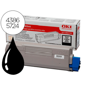 Toner oki c5850/5950/mc560 negro -8000pag- type c11
