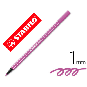 Rotulador stabilo acuarelable pen 68 lila punta gruesa 1mm