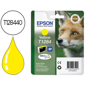 Ink-jet epson t1284 amarillo sx125 / sx420w / 425w / office bx305f -capacidad