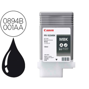 Ink-jet canon pfi-102mbk ink tank negro mate