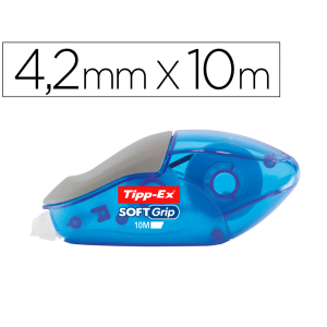 Corrector tipp-ex cinta soft grip 4,2 mm x 10 mt