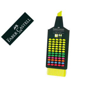 Rotulador faber castell fluorescente textliner 48 expositor 60 unidades colores surtidos