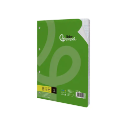 Recambio liderpapel a4 100 hojas 75gr milimetrado 2 mm sin margen 4 taladros