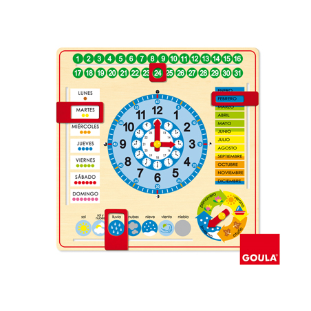 Reloj calendario diset castellano