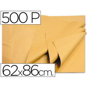 Papel manila crema 62x86 cm paquete de 500 hojas