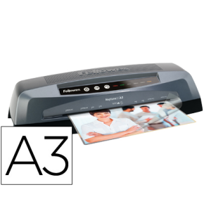 Plastificadora fellowes neptuno din a3 de 4 rodillos frio y caliente hasta 175 mc 570x125x180mm