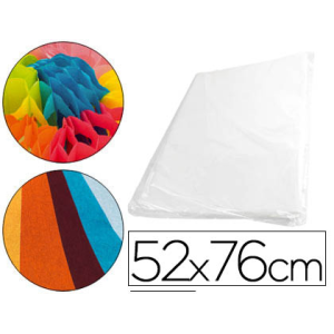 Papel seda 52x76 cm 18 gr blanco paquete de 500 hojas