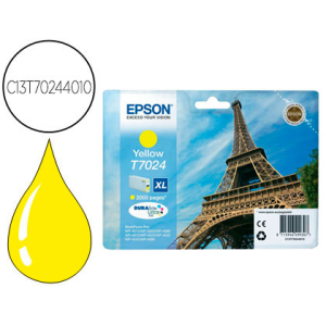 Ink-jet epson stylus t7024 amarillo xl wp-4000 4500 capacidad 2400 pag