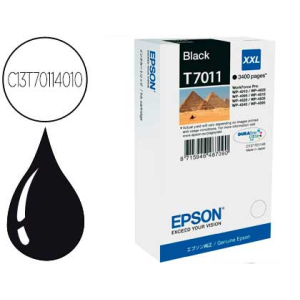 Ink-jet epson stylus t7011 negro xl wp-4000 4500 capacidad 3400 pag