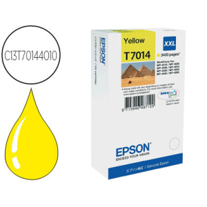 Ink-jet epson stylus t7014 amarillo xl wp-4000 4500 capacidad 3400 pag