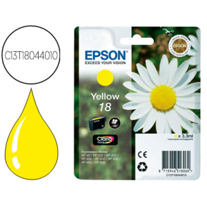 Ink-jet epson t18 amarillo expression home xp-102 xp-205 xp-305 xp-405 capaciidad 180 pag