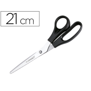 Tijera oficina q-connect para zurdos 8/' 21 cm