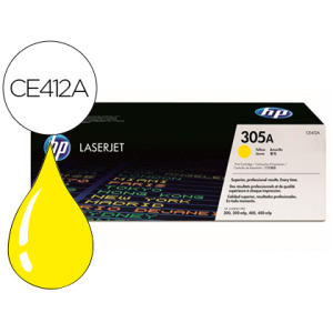 Toner hp 305a laserjet m351/m451/m375/m475 amarillo - 2600 pag -