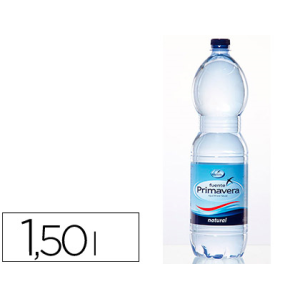 Agua mineral natural fuente primavera botella de 1,5 l