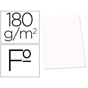 Subcarpeta cartulina gio folio blanca 180 g/m2