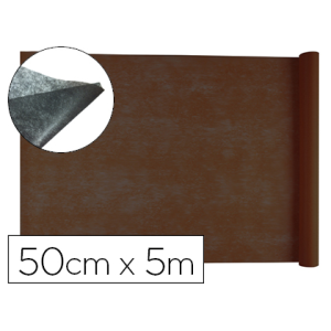 Tejido sin tejer liderpapel terileno 25 g/m2 rollo de 5 mt marron