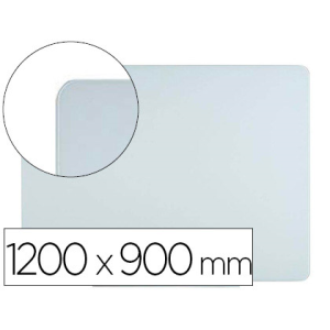 Pizarra blanca bi-office cristal magnetica 1200x900 mm