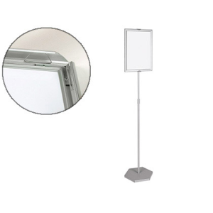 Expositor de pie bi-office para formatos a3 ajustable en altura 102 cm