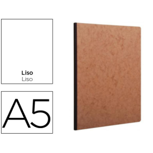 Libreta age-bag tapa cartulina lomo cosido liso 96 hojas color havana 148x210 mm