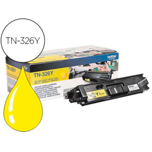 Toner brother tn-326y hll8250cdn / hll8350cdw alta capacidad amarillo 3500 pag