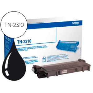 Toner brother tn-2310 dcp-l2500d / hl-l2300d / mfc-l2700dw / mfc-l2720dw negro 1200 pag