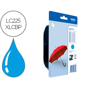 Ink-jet brother lc-225xlcbp mfc-j 4420 dw / mfc-j 5620 dw cian alta capacidad 1200 pag