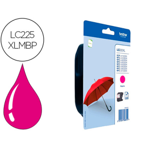 Ink-jet brother lc-225xlmbp mfc-j 4420 dw / mfc-j 5620 dw magenta alta capacidad 1200 pag